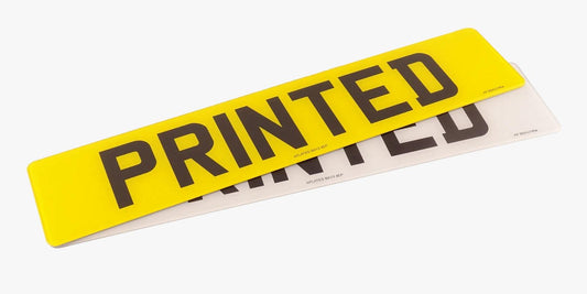 Printed Number Plates